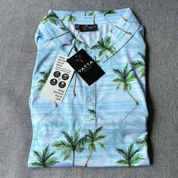 YATTA GOLF - Men's Golf Shirt Moisture Wicking Quick-Dry Short Sleeve - Picture 8 of 9